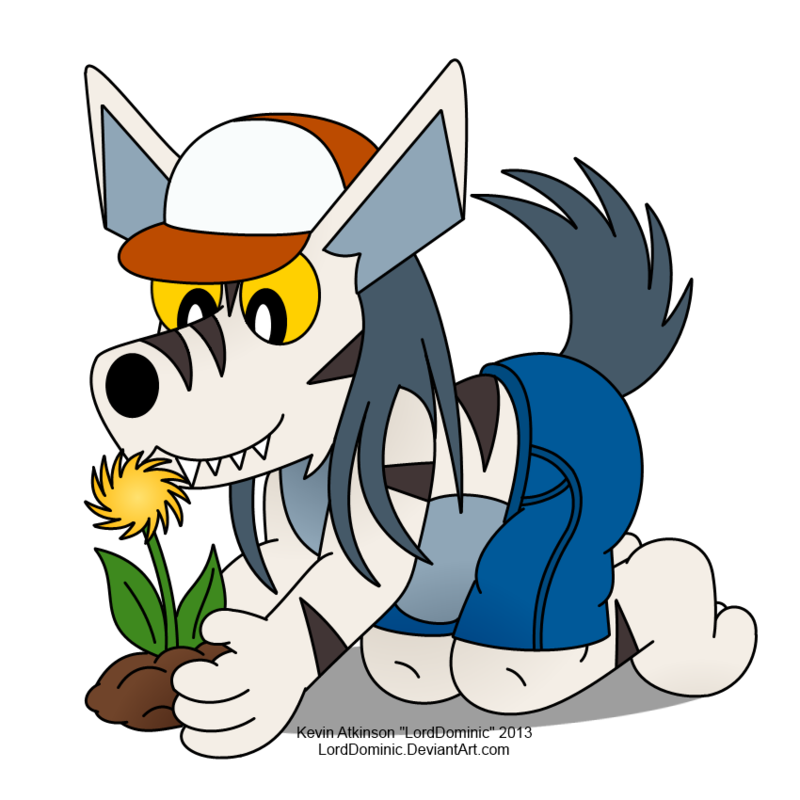 Planting a Flower-Digital Color by LordDominic on deviantART