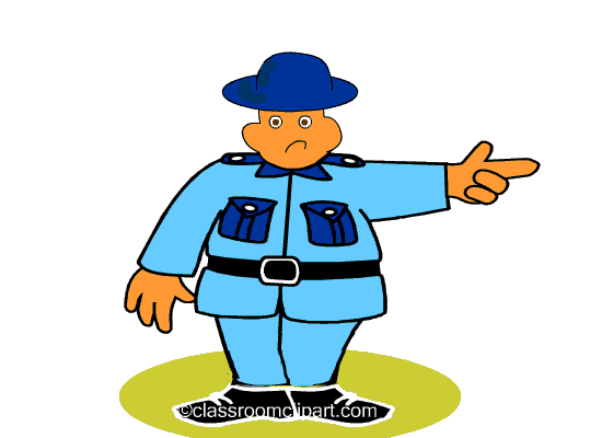 People Animated Clipart: policeman_812cc : Classroom Clipart