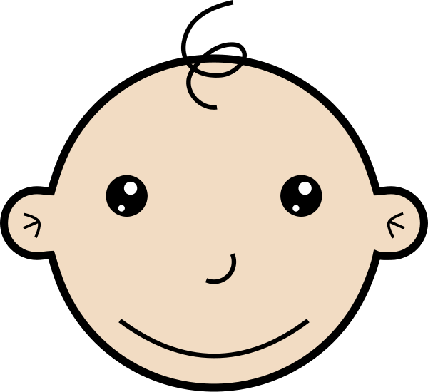 Smiling baby Clipart, vector clip art online, royalty free design ...