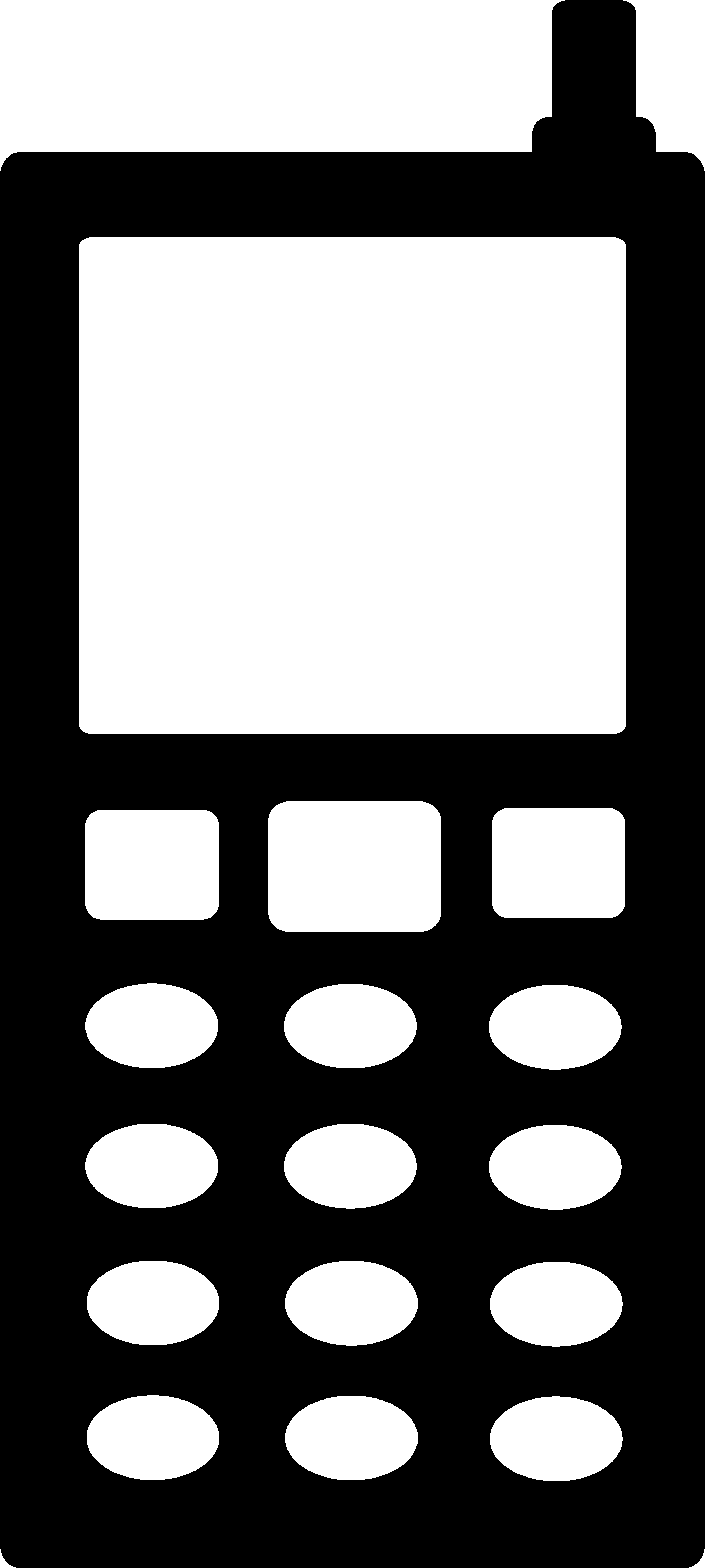 Cell Phone Clipart Black And White | Clipart Panda - Free Clipart ...