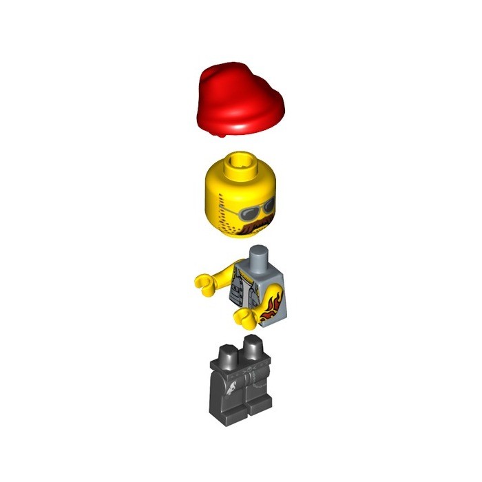 Lego Motorcycle Mechanic Minifigure - Series 10 Minifgures ...