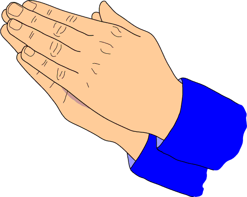 Clip Art - Empty Tomb, Church, Bible and Scroll, Praying Hands