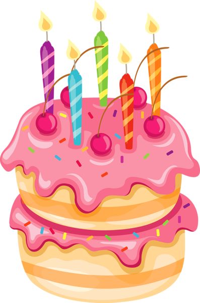 Pink cake clip art | Happy Birthday, Congradulations,... | Pinterest
