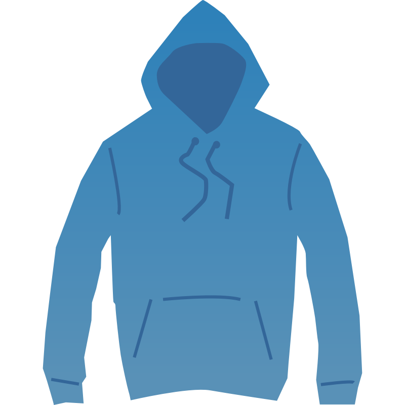 Clipart - Blue hoodie