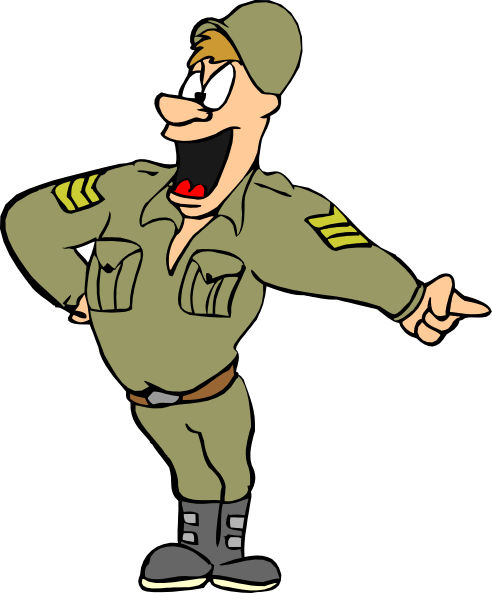 Army Sargeant clip art - vector clip art online, royalty free ...