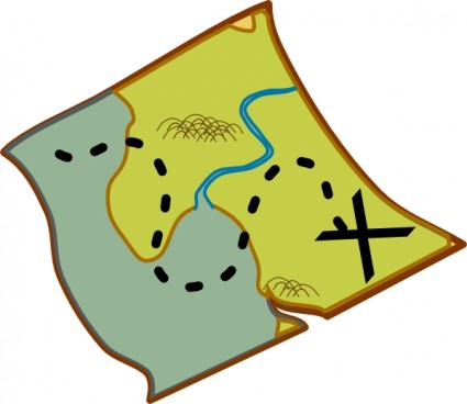 Treasure Map clip art Vector clip art - Free vector for free download