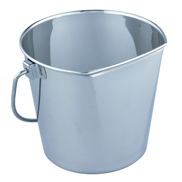 Stainless Steel Flat-Sided Pail - Bucket | Slow Feed Dog Bowls ...