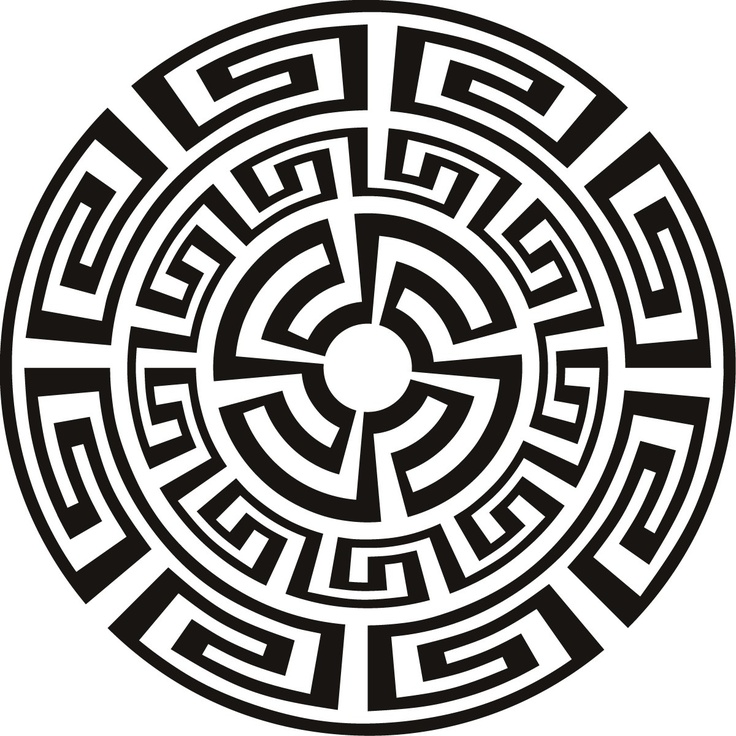 Aztec Pattern- Black and White Mandala | Aztec | Pinterest