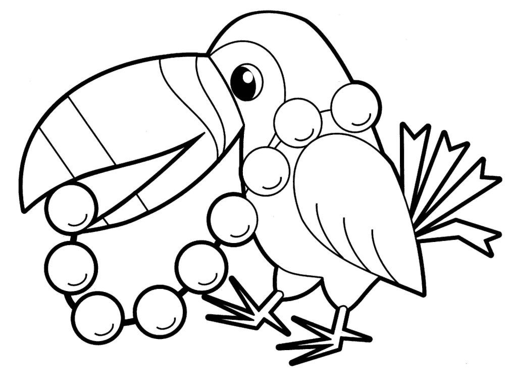 parrot bird animals coloring pages for babies | HelloColoring.com ...