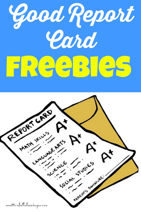 Report Card Freebies For Kids With Good Grades - A Mitten Full of ...
