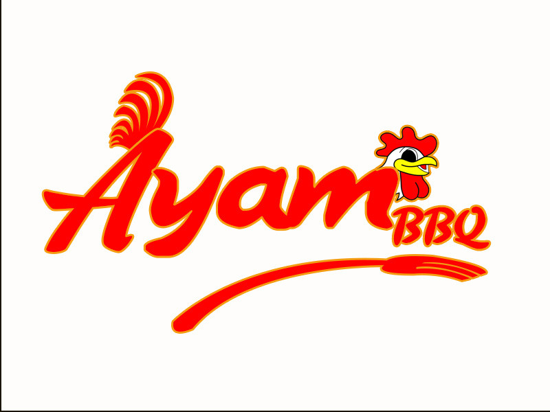 Ayam BBQ" Logo Design | Freelancer.