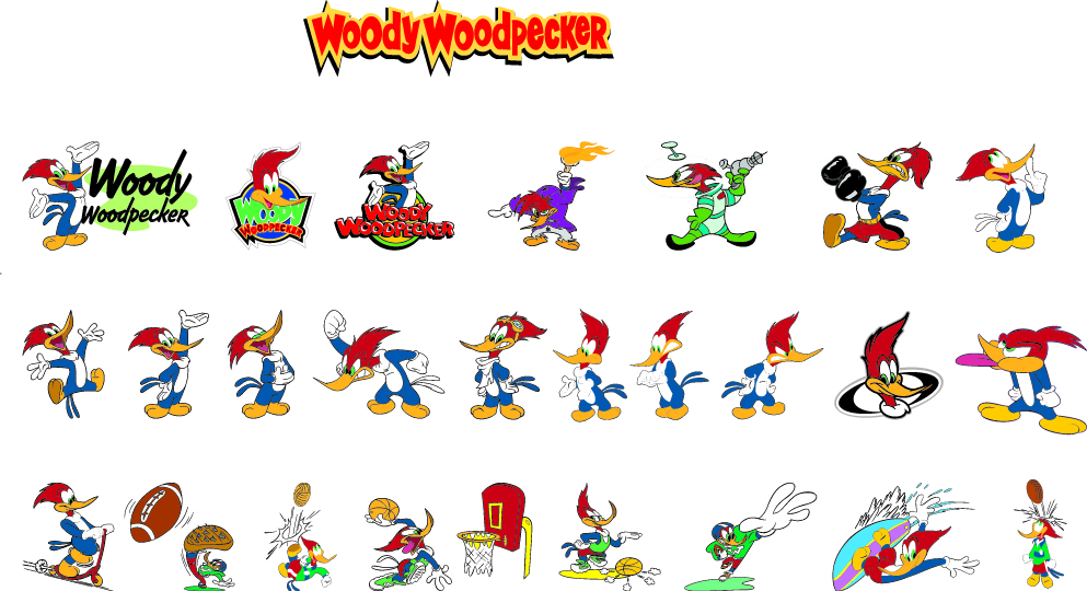 Woody woodpecker cartoon clip art Free Vector / 4Vector