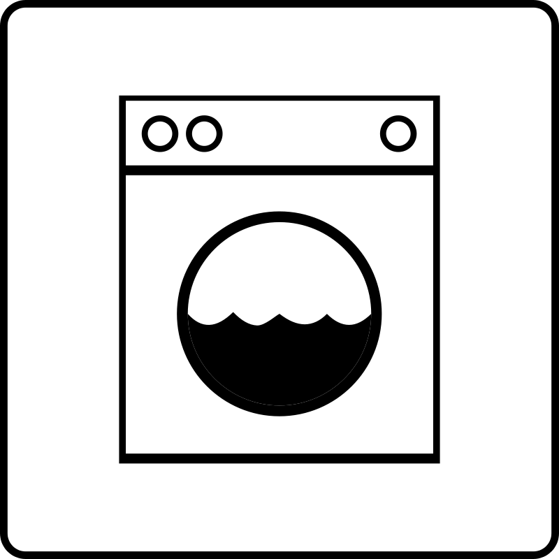 Hotel Icon Has Laundry Free Vector / 4Vector