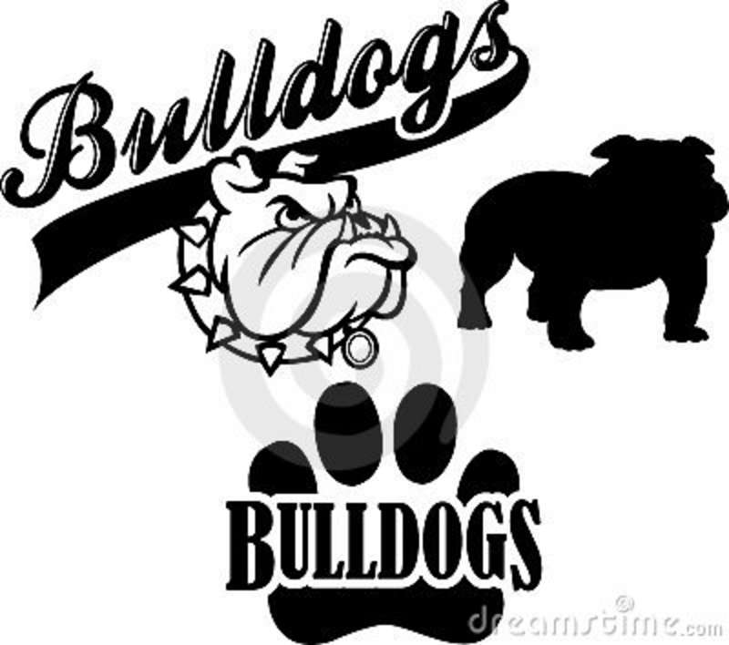 free black and white bulldog clipart - photo #33