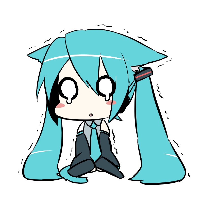 Hatsune Miku Crying Chibi Images & Pictures - Becuo