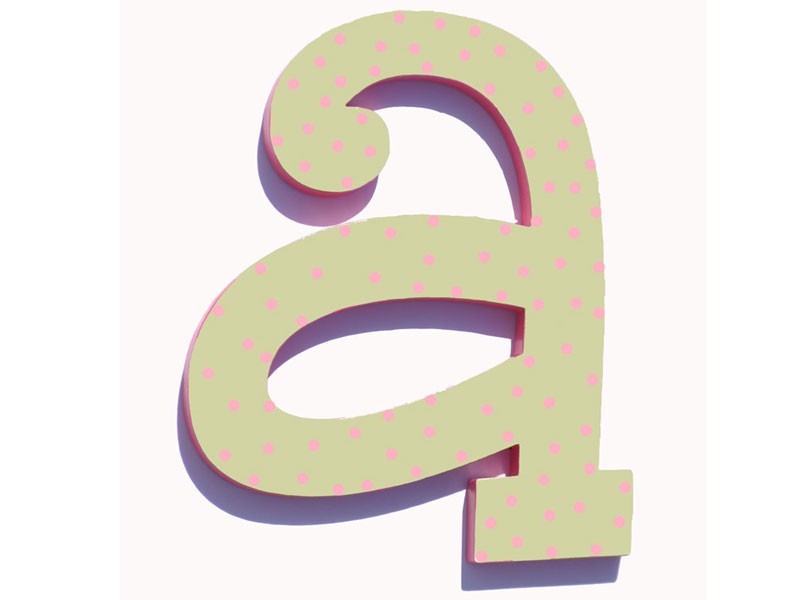 Hand Painted Wooden Letters - Single Patterns - CraftCuts.com