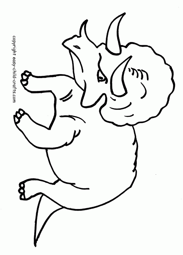Easy Dinosaur Coloring Pages | 99coloring.com