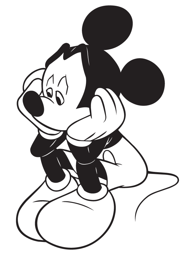 Mickey Mouse Sad Face