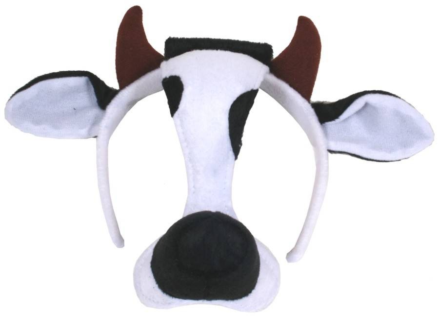 Plush Cow / Bull Face Mask with Sound Effects- ideal for bringing ...