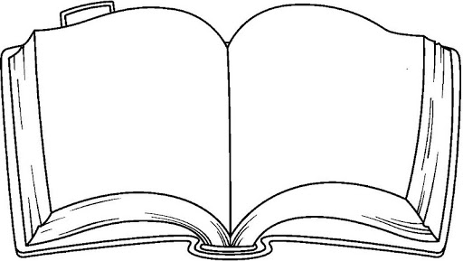 Open Book Coloring Page - ClipArt Best