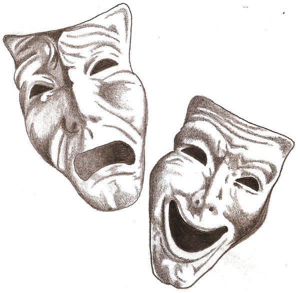 Comedy Tragedy Masks by TheLob on DeviantArt