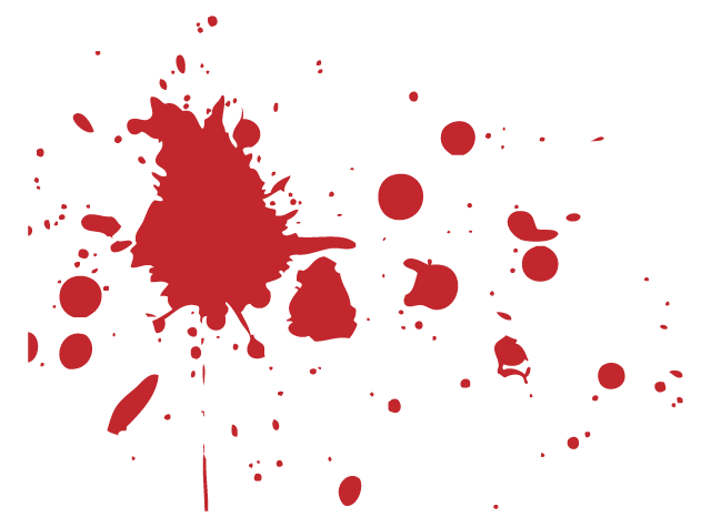 Blood Splatter Clip Art Icon - Free Icons