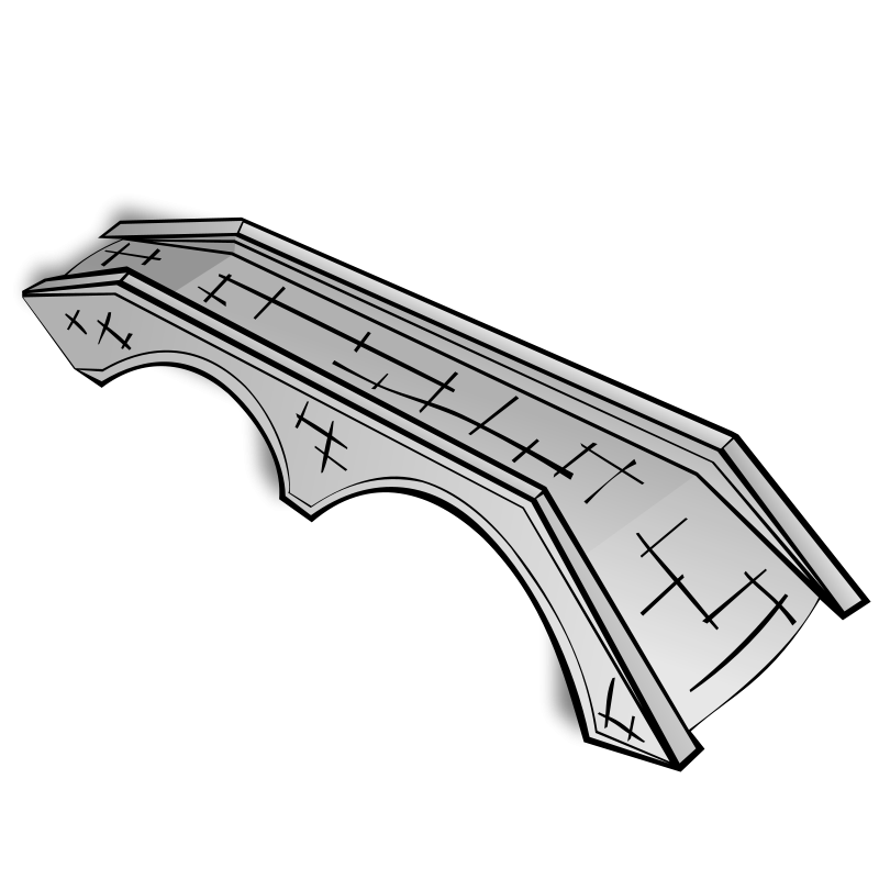 RPG Map Symbols: Stone Bridge (alternate) Clip Art Download