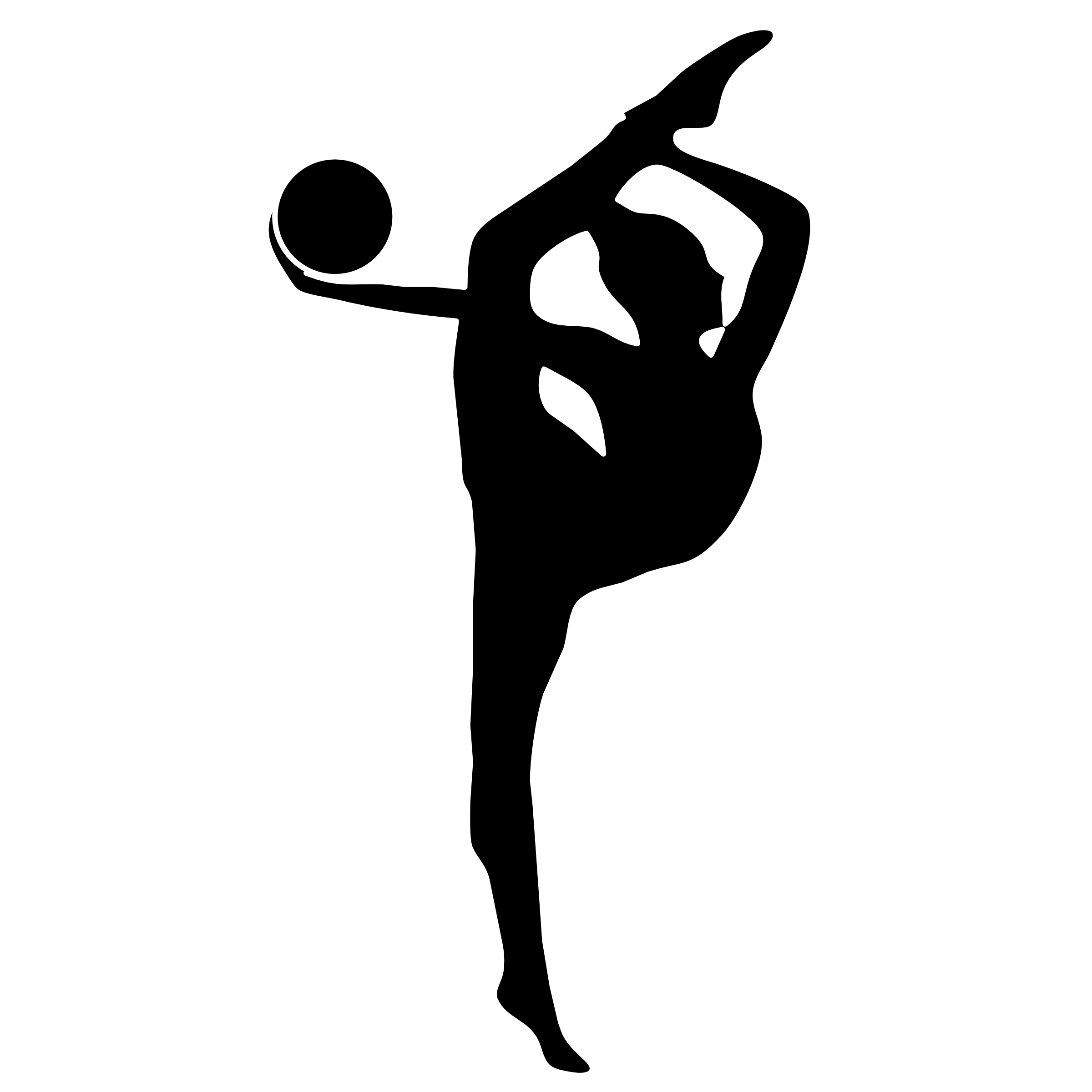 clip art gymnastics silhouette - photo #28