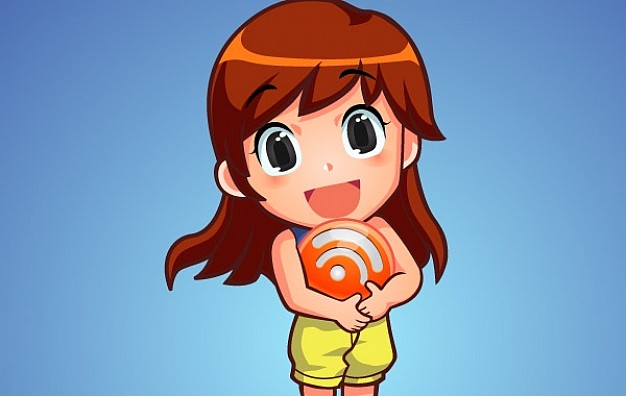 Free Vector Character RSS Orb Girl Vector | Free Download