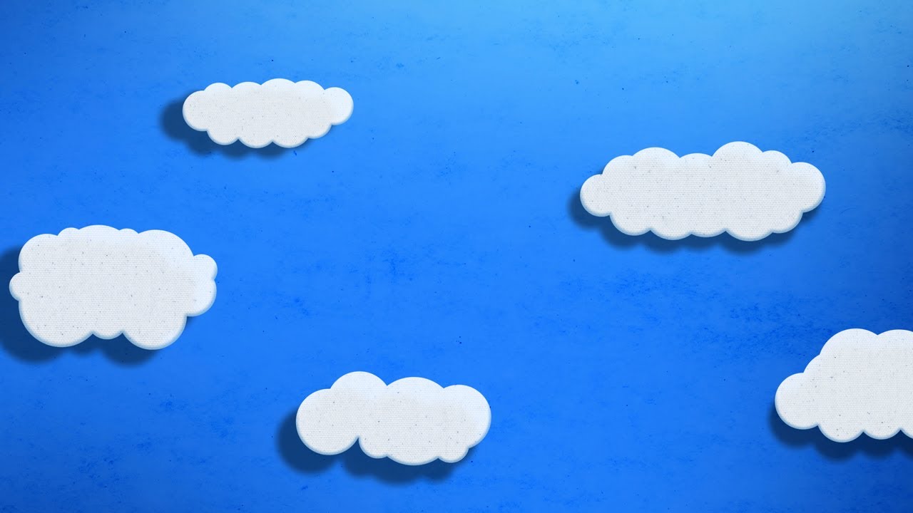 Cartoon Clouds Floating Across Screen in 2D Scene - YouTube