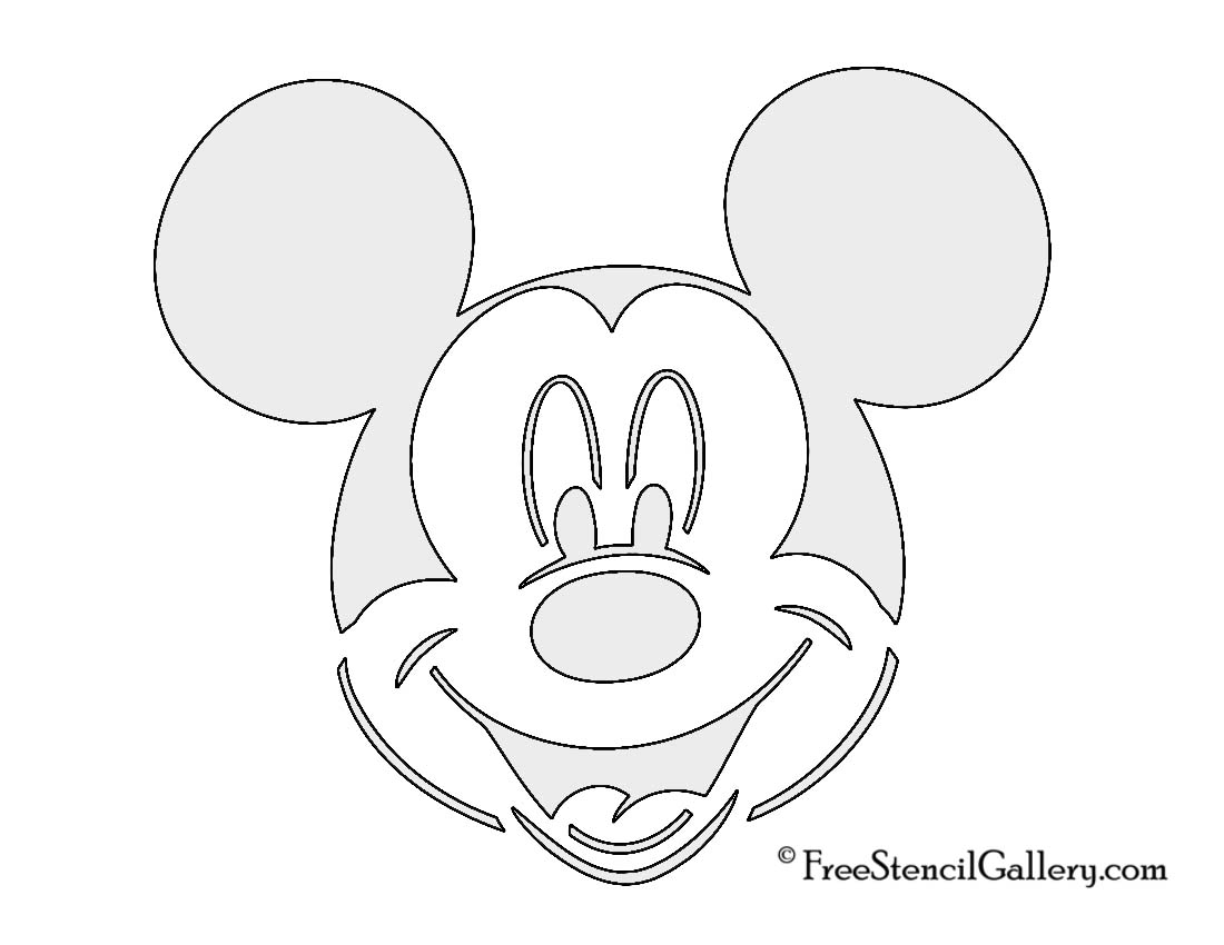 Mickey Mouse Stencil | Free Stencil Gallery