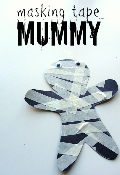 Mummy Halloween Craft For Kids - No Time For Flash Cards