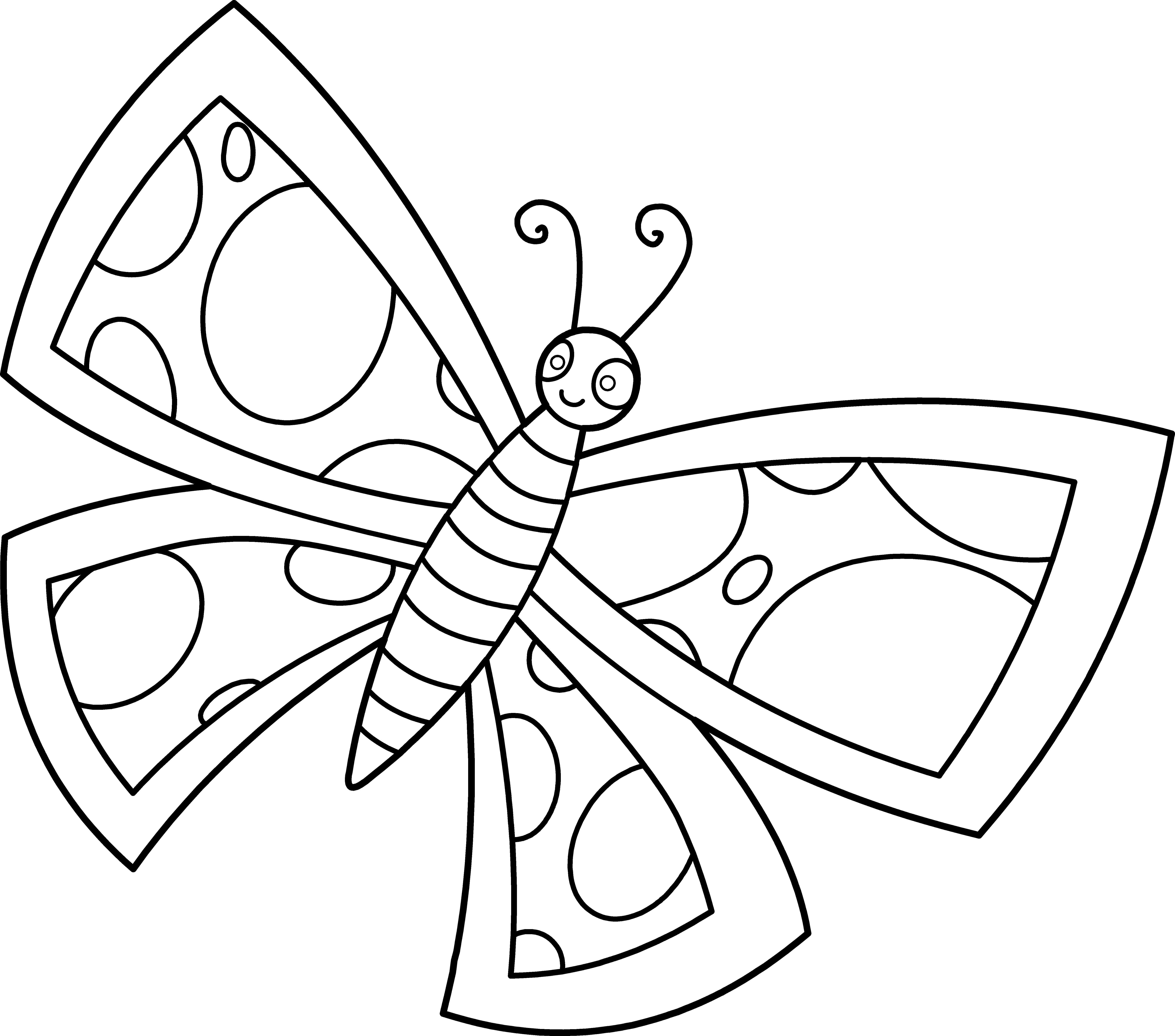 Butterfly Line Art - Cliparts.co