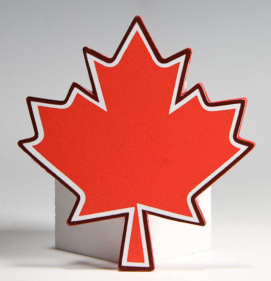 Finished Wood Canadian Maple Leaf Cutout - Wood Cutouts ...
