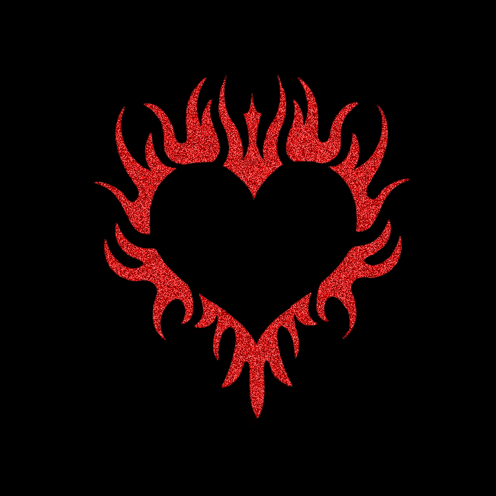 black-red-heart-flames.gif gif by kaoru_05 | Photobucket