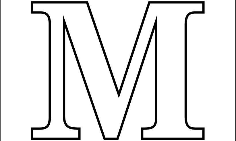 Alphabet Letter M Coloring Page, letter m coloring page - Drawing Kids