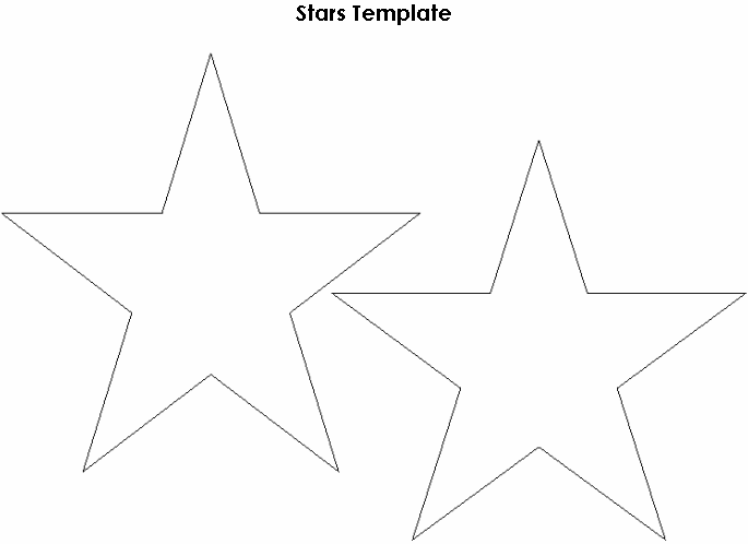 Day and Night Theme Printable Stars Template