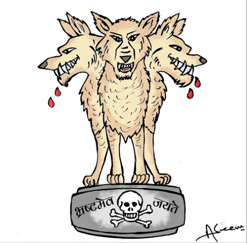 Aseem Trivedi went to jail over this cartoon. Apparently it ...