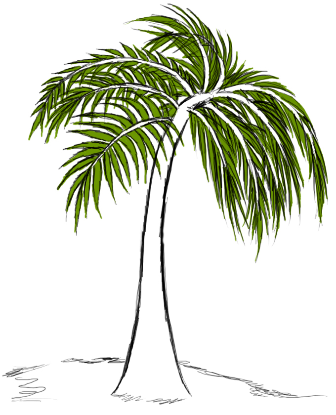 I 365 Art » How to make a palm tree