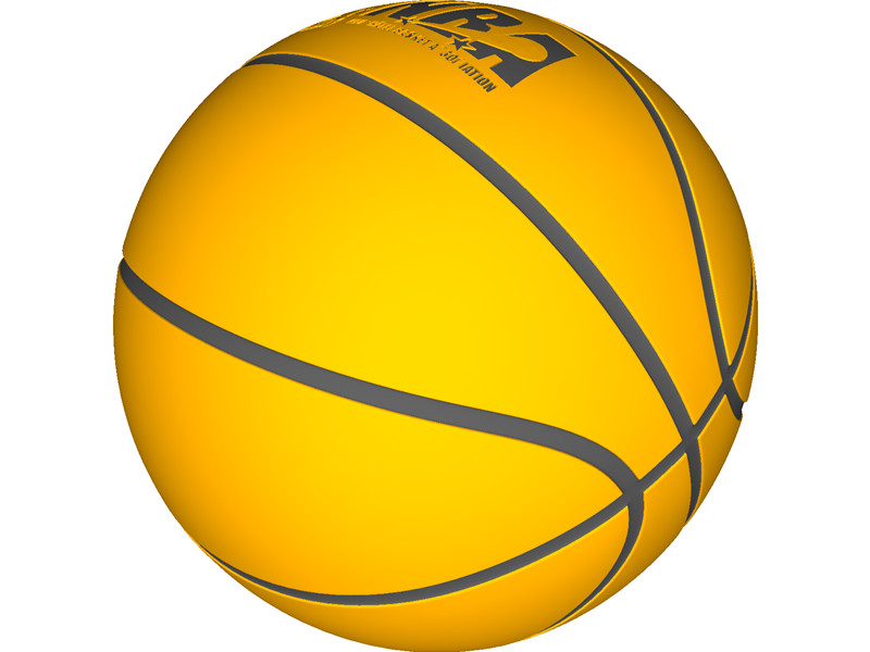 Spalding Basketball 3D Model Download | 3D CAD Browser