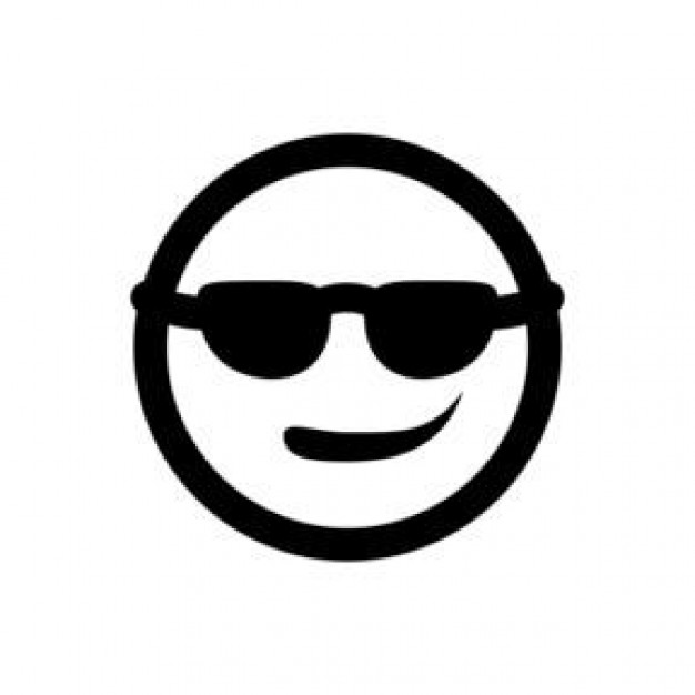 Coole Smiley mit Sonnenbrille | Download der kostenlosen Icons