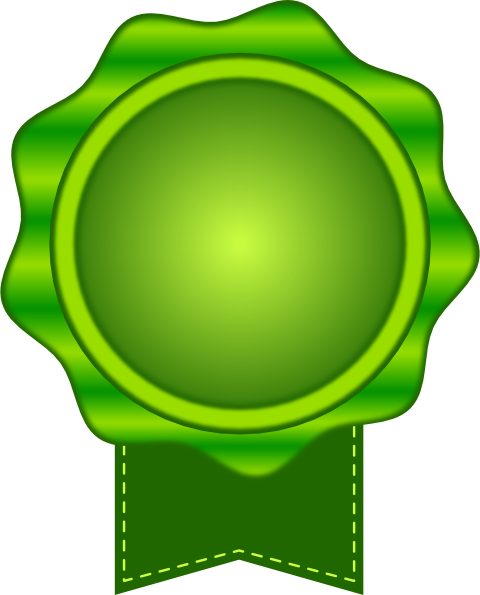 Green Seal Simple clip art - vector clip art online, royalty free ...