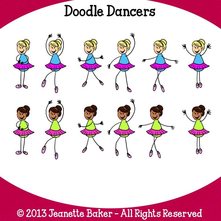 Doodle Dancers Clip Art By Baker Cliparts.co
