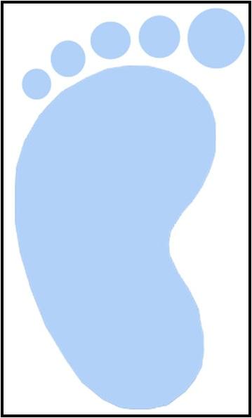 Baby Shower Footprint Invitations - Free Baby Shower Printables