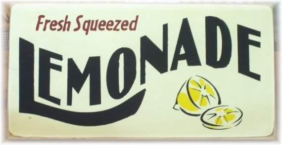 Fresh Squeezed Lemonade primitive wood sign by woodsignsbypatti