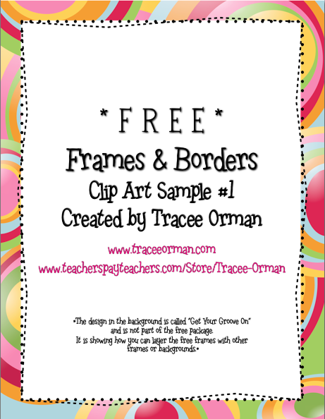 Classroom Freebies: Free Frames & Borders Clip Art Samples