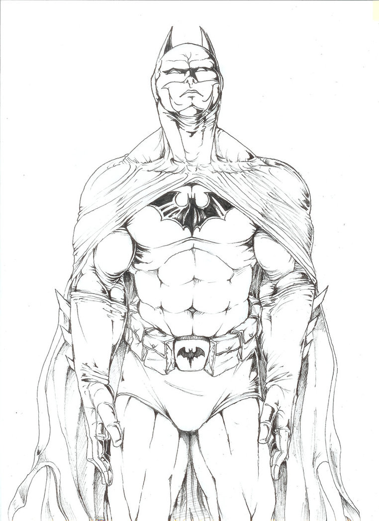 The Dark Knight (outlines) by Rayluaza on DeviantArt