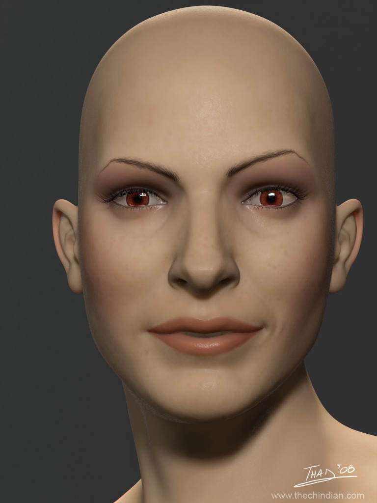 Girl Head by Thaddeus Maharaj - 3D Artist
