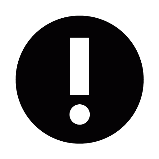 Black warning icon - Free black warning icons