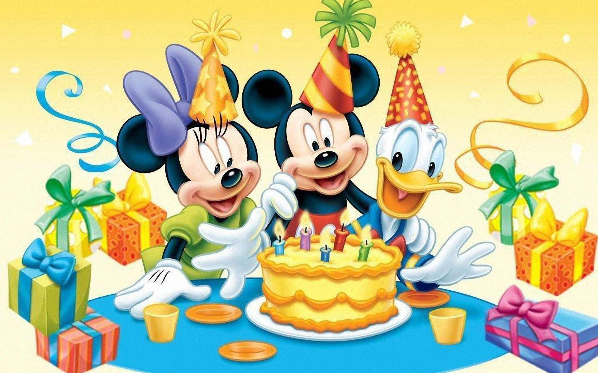 Cartoon characters on birthday wallpapers and images - wallpapers ...